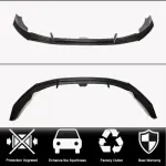Audi S4 A4 Sline B9 Sedan Facelift 2020 2021 Front Bumper Lip Carbon Fiber