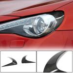 For Subaru BRZ Toyota GT86 FT86 Scion FR-S Dry Carbon Fiber Front Headlight Eyelid Eyebrows