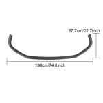 Lexus ES300h ES350 Base / F Sport Sedan 18-20 Front Bumper Lip Carbon Fiber