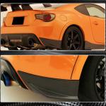Subaru BRZ Toyota GT86 FT86 Scion FR-S Rear Bumper Splitters Carbon Fiber