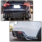 Carbon Fiber Rear Diffuser for Tesla Model Y 2019-2024 Sport Utility 4-Door Auto Rear Lower Bumper Lip Spoiler Body Kit