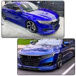 Front Bumper Lip Splitter for Honda Accord 2021-2022 Still Night Pearl Blue | Front Lip Splitter Air Dam Bumper Protection Spoiler Splitter 3PCS