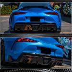 Toyota GR Supra A90 A91 2020-2023 Rear Bumper Splitters Carbon Fiber