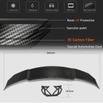 BMW F22 E90 E92 E93 F30 F80 F82 M2 M3 M4 M5 M6 Universal Rear Trunk Spoiler Carbon Fiber