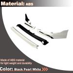 Front Lip Spoiler for Honda Civic 11th Sedan Hatch 2022-2024 White Pearl | 2022 2023 2024 Lower Chin Bumper Spoiler Splitter Protection Air Dam Body Kit