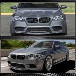 BMW F10 M5 Carbon Fiber Central Chin Spoiler