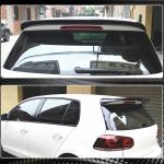 Volkswagen VW Golf 6 MK6 Base 2010-2013 Rear Roof Spoiler Carbon Fiber