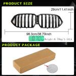 BMW X6 G06 F96 X6M 2020+ Front Dual Slat Bumper Grille Dry Carbon Fiber