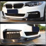 BMW 5 Series G30 G31 Pre-LCI 2017-2020 Front Bumper Lip Carbon Fiber
