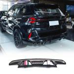 Gloss Black Rear Bumper Diffuser Lip Kit with Light Compatible with BMW X5M F95 LCI 2024-2026 ABS Lower Bumper Lip Spoiler Body Kit Factory Outlet