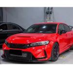Honda Civic TYPE R Hatchback 4-Door 2023+ Front Bumper Lip Carbon Fiber