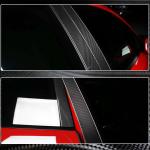 Porsche Panamera 971 2017-2021 Door Window B Pillar Cover Trims 4pcs/set Carbon Fiber