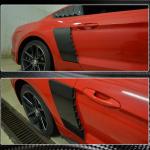Ford Mustang V6 V8 GT 2015-2017 Rear Side Air Fender Covers Carbon Fiber