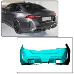 G90 M5 Full Carbon Fiber Rear Vent Cover Compatible with BMW G90 M5 2025-2026 Rear Bumper Side Vent Canard Covers Factory Outlet