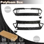 Dry Carbon Fiber Front Bumper Center Trim Compatible with BMW X5M F95 2023-2024 Replacement Front Bumper Lower Grille Grill Frame Fog Air Vent Cover Trim