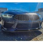 BMW F91 F92 F93 M8 2019-2022 Front Bumper Lip Dry Carbon Fiber