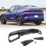 Carbon Fiber Rear Bumper Diffuser Compatible with BMW X6M F96 2023-2024 Lower Bumper Lip Diffuser Body Kit Factory Outlet