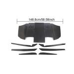 BMW 3 Series E92 E93 M3 Rear Bumper Diffuser Cover With Vents Carbon Fiber