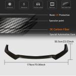Ford Mustang V8 GT 2018-2020 Front Bumper Lip Carbon Fiber