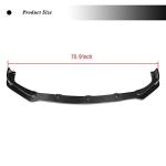 Carbon Fiber Front Bumper Lip for Infiniti Q50 Base Bumper 2013-2017