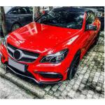 Mercedes Benz (W207) C207 A207 Sport Facelift 2014-2016 Front Bumper Trims Carbon Fiber