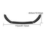 Audi S5 A5 Sline B8 Pre-facelift 2008-2011 Front Bumper Lip Carbon Fiber