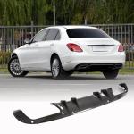 Mercedes Benz C Class W205 C160 C180 C200 C300 Base Sedan 4Door 2015-2019 Rear Bumper Diffuser Carbon Fiber
