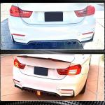 BMW F80 M3 F82 F83 M4 2014-2020 Rear Bumper Diffuser With Brake Light Carbon Fiber