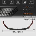 Audi RS3 8V.5 Sedan 2017-2019 Front Bumper Lip Carbon Fiber