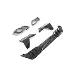 BMW X5 G05 Sport Utility 4-Door Rear Bumper Diffuser Lip W/ Exhaust Tips Tailpipe Glossy Black ABS