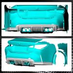 BMW 4 Series G82 G83 M4 2021-2023 Rear Bumper Diffuser Carbon Fiber