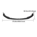 Mercedes Benz A Class W176 A45 Facelift 2016-2018 Front Bumper Lip Carbon Fiber