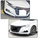 Gloss Black Front Bumper Lip for Honda Accord 2021 2022 PP | Front Lip Splitter Air Dam Bumper Protection Spoiler Splitter 3PCS