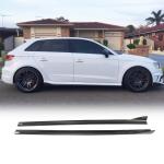Carbon Fiber Side Skirts for Audi A3 S-Line S3 Hatchback 2014-2019