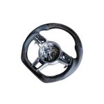 For Porsche Panamera 971 2017-2020 Carbon Fiber Steering Wheel Covers Interior Parts