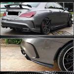 Mercedes Benz CLA Class (W117) C117 Sport CLA45 AMG 2013-2019 Rear Bumper Splitters Carbon Fiber