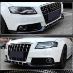 Audi A4 B8 Base Sedan Pre-facelift 2009-2012 Front Bumper Lip Carbon Fiber