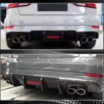 Audi S3 A3 Sline 8V.5 Sedan Facelift 2017-2020 Rear Bumper Diffuser Carbon Fiber