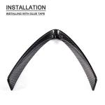 Carbon Fiber V Shape Grill Mesh Frame Cover Decoration Trim 2017-2019