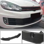 Volkswagen VW Golf 6 MK6 GTI 2010-2013 Front Bumper Lip Carbon Fiber