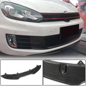 Volkswagen VW Golf 6 MK6 GTI 2010-2013 Front Bumper Lip Carbon Fiber