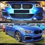 BMW 1 Series F20 F21 M Sport M135i M140i LCI 2016-2019 Front Bumper Lip Carbon Fiber