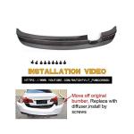 Carbon Fiber Rear Bumper Lip Diffuser for Volkswagen VW Golf 2005-2007