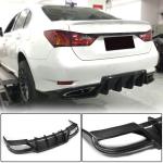 Lexus GS350 F Sport 2012-2015 Rear Bumper Diffuser Carbon Fiber