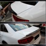 Audi A4 B8 Base Sedan Pre-facelift 2009-2012 Rear Trunk Spoiler Carbon Fiber