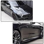 Gloss Black Side Skirts for Mercedes-Benz CLS Class C257 CLS400 CLS550 CLS63 AMG Sedan 4-Door 2018-2019Under Door Rocker Panels Valance Extension Lip Factory Outlet