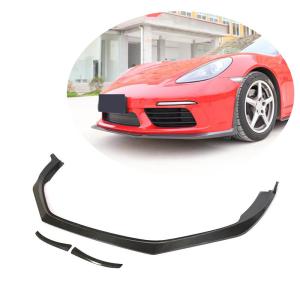 Porsche 718 Boxster Cayman 2016-2019 Front Bumper Lip Carbon Fiber