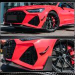 Audi RS7 C8 Sportback 2020-2022 Front Bumper Lip Chin Dry Carbon Fiber