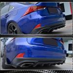 Lexus IS300 IS350 Base/F Sport 2017-2020 Rear Bumper Diffuser Carbon Fiber
