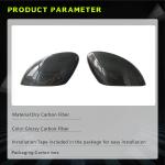 Ford Mustang Mach-E Sport Utility 4-Door 2022+ Mirror Covers Dry Carbon Fiber